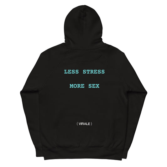 Unisex pullover hoodie (LESS STRESS MORE SEX) Friday