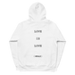 Unisex pullover hoodie (LOVE IS LOVE) Friday