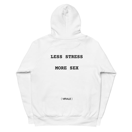 Unisex pullover hoodie LESS STRESS MORE SEX) Saturday