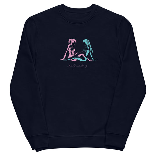 Unisex eco sweatshirt (LESS STRESS MORE SEX) Wednesday