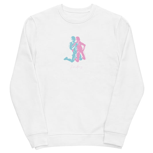 Unisex eco sweatshirt (LESS STRESS MORE SEX) Friday