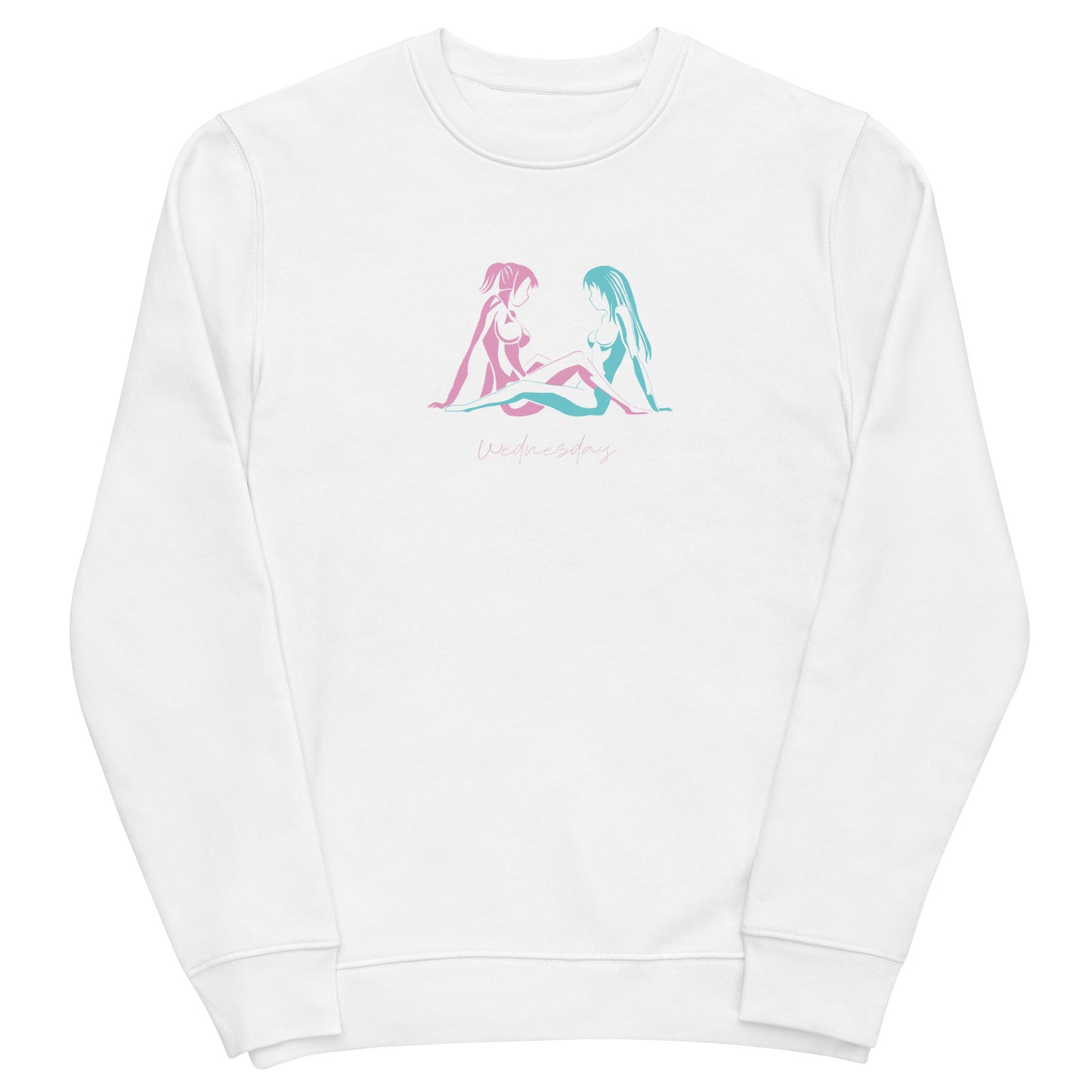 Unisex eco sweatshirt (LESS STRESS MORE SEX) Wednesday