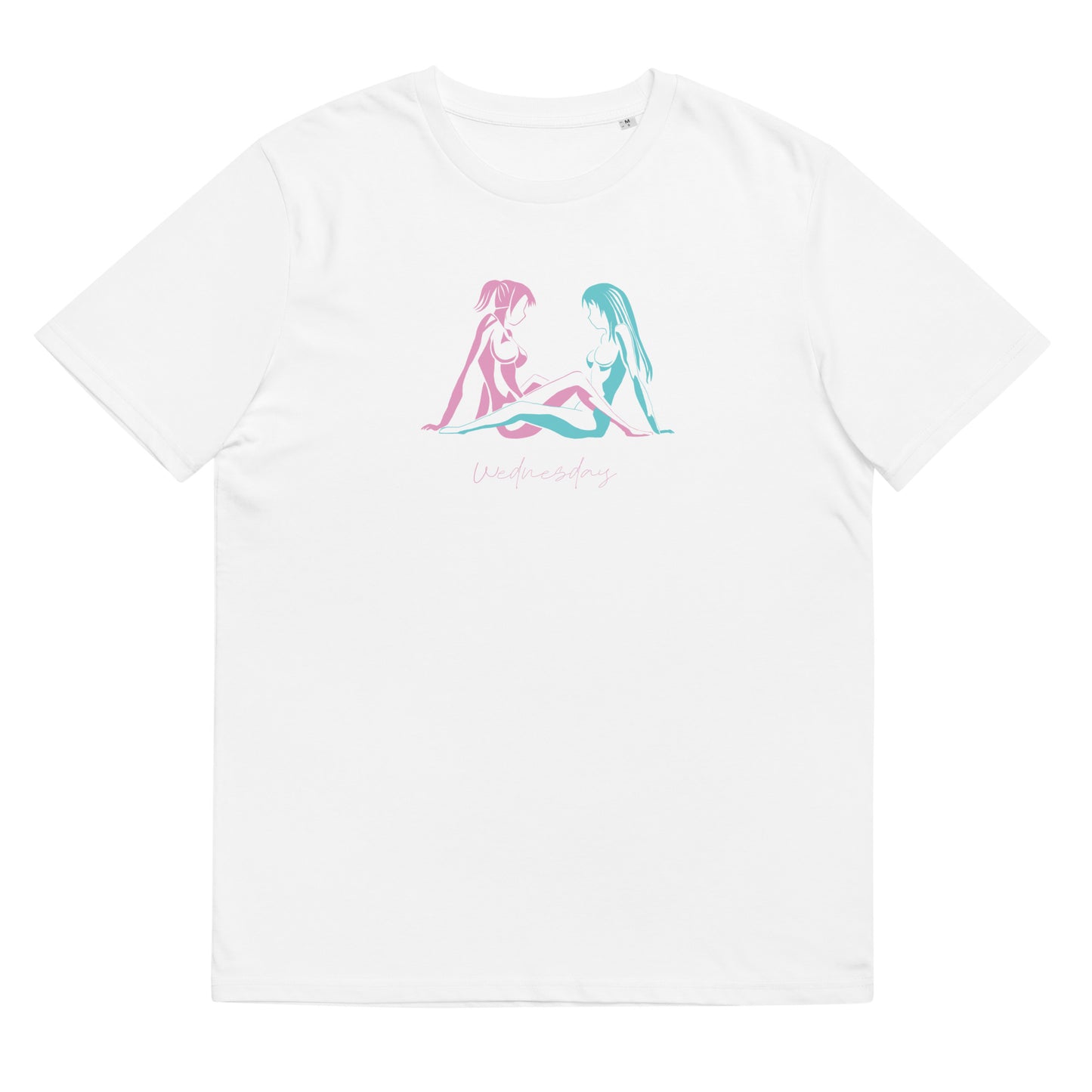 Unisex organic cotton t-shirt (LESS STRESS MORE SEX) Wednesday